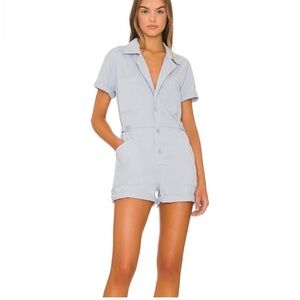 PISTOLA Parker Romper Pearl Blue Workwear Women’s Size XS